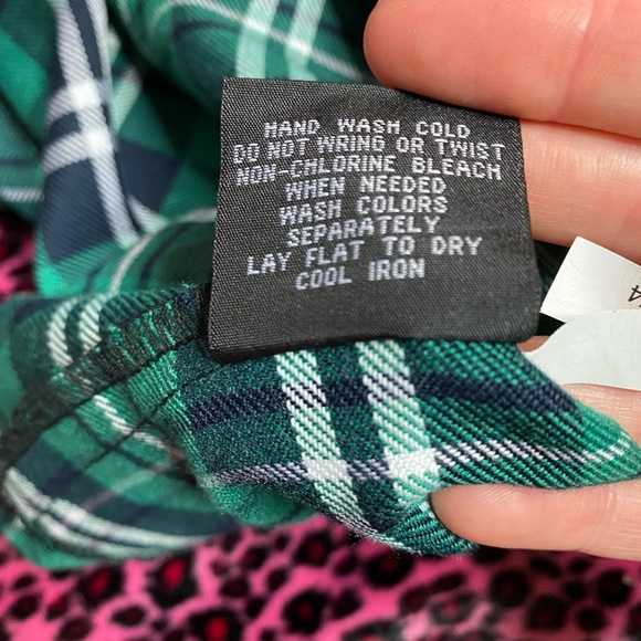 Royal bones green plaid skirt with straps. - Picture 10 of 10